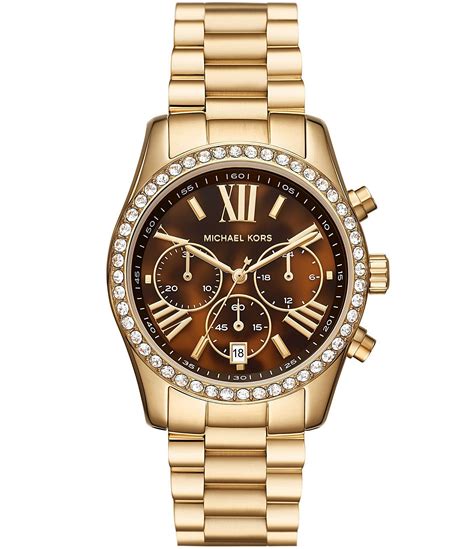 michael kors watch lexington ladies|michael kors chronograph gold.